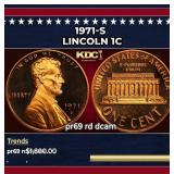 1971-s Proof Lincoln Cent 1c pr69 rd dcam SEGS
