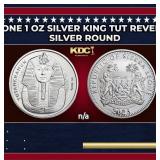 2023 Sierra Leone 1 oz Silver King Tut Reverse Cam