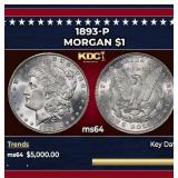 1893-p Morgan Dollar $1 ms64 SEGS
