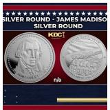 Founders of Liberty 1 oz Silver Round - James Madi