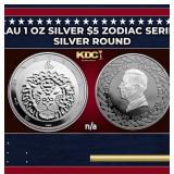 2024 Tokelau 1 oz Silver $5 Zodiac Series: Leo Coi
