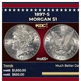1897-s Morgan Dollar $1 ms65+ SEGS