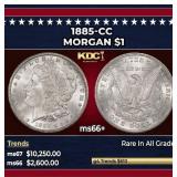 1885-cc Morgan Dollar $1 ms66+ SEGS