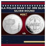Coca-Cola Polar Bear 1 oz .999 Silver Round