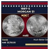 1887-s Morgan Dollar $1 ms65 SEGS