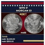 1879-p Morgan Dollar $1 ms66 SEGS