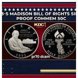 1993-s Madison Proof Modern Commem Half Dollar Bil