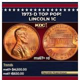 1973-d Lincoln Cent TOP POP! 1c ms67+ rd SEGS