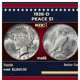 1926-d Peace Dollar $1 ms66 SEGS