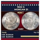 1902-s Morgan Dollar $1 ms65+ SEGS
