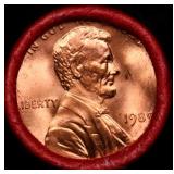 BU Shotgun Lincoln 1c roll, 1989-p 50 pcs Bank Wra