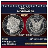 1882-cc Morgan Dollar $1 ms64+ dmpl SEGS