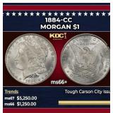 1884-cc Morgan Dollar $1 ms66+ SEGS
