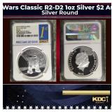 NGC NGC 2016 Star Wars Classic R2-D2 1oz Silver $2