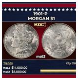 1901-p Morgan Dollar $1 ms63 USCG