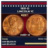 1931-d Lincoln Cent 1c ms65+ rd SEGS