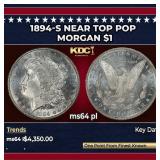 1894-s Morgan Dollar Near Top Pop $1 ms64 pl SEGS