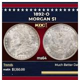 1892-o Morgan Dollar $1 ms64 SEGS