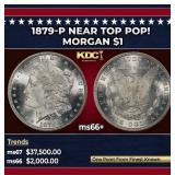 1879-p Morgan Dollar Near Top Pop! $1 ms66+ SEGS
