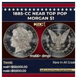 1885-cc Morgan Dollar Near Top Pop $1 ms66+ dmpl S