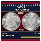 1893-p Morgan Dollar $1 ms64 SEGS