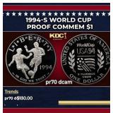 1994-S World Cup Proof Modern Commem Dollar $1 pr7
