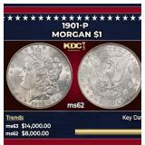 1901-p Morgan Dollar $1 ms62 USCG