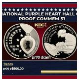2022-w National Purple Heart Hall of Honor Proof M