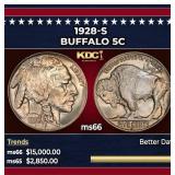1928-s Buffalo Nickel 5c ms66 SEGS