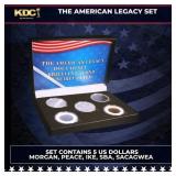 5 Coin American Dollar Legacy Set, 5 US Dollar Coi