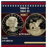 1980-s Proof Susan B. Anthony Dollar $1 pr70 dcam