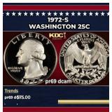 1972-s Proof Washington Quarter 25c pr69 dcam SEGS