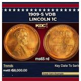 1909-s VDB Lincoln Cent 1c ms65 rd SEGS