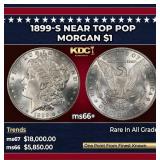 1899-s Morgan Dollar Near Top Pop $1 ms66+ SEGS
