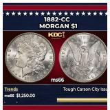 1882-cc Morgan Dollar $1 ms66 SEGS