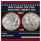 1935-s Walking Liberty Half Dollar Near Top Pop 50