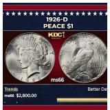 1926-d Peace Dollar $1 ms66 SEGS