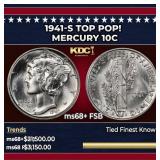 1941-s Mercury Dime TOP POP! 10c ms68+ FSB SEGS