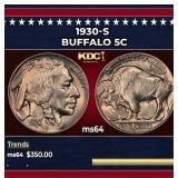 1930-s Buffalo Nickel 5c Grades ms64