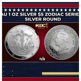 2024 Tokelau 1 oz Silver $5 Zodiac Series: Libra C