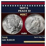 1927-s Peace Dollar $1 ms64 SEGS