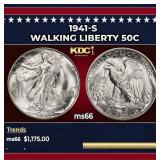 1941-s Walking Liberty Half Dollar 50c ms66 SEGS