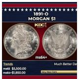1891-o Morgan Dollar $1 ms64+ SEGS