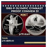 1995-p Olympic Gymnast Proof Modern Commem Dollar