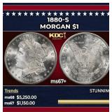 1880-s Morgan Dollar $1 ms67+ SEGS