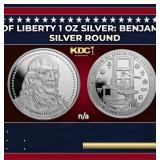 Founders of Liberty 1 oz Silver: Benjamin Franklin