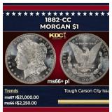 1882-cc Morgan Dollar $1 ms66+ pl SEGS