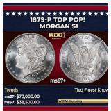 1879-p Morgan Dollar TOP POP! $1 ms67+ SEGS
