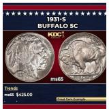 1931-s Buffalo Nickel 5c Grades ms65