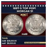 1897-s Morgan Dollar TOP POP! $1 ms68 SEGS